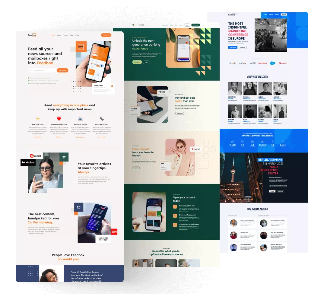 Angular static website templates